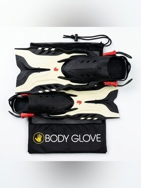 Body Glove Scuba Diving Snorkelling Fins With Mesh Storage Carrying Bag US 5-8